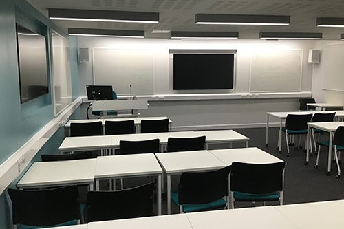 View of the lecture room